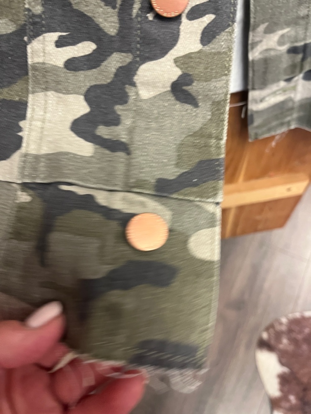Dear John Green Camo Cropped Trucker Jacket - Picture 6 of 8